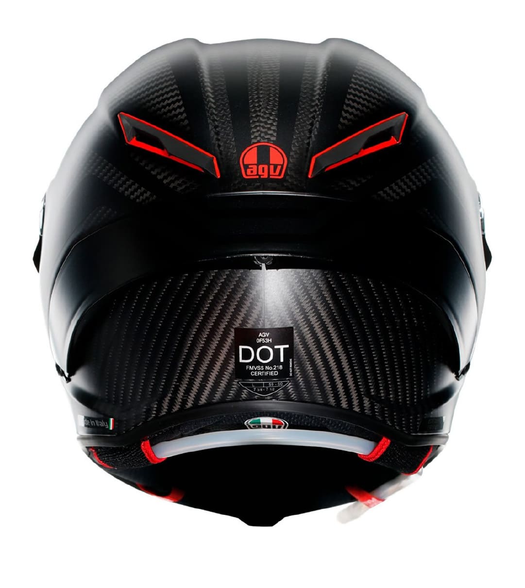 AGV PISTA GP RR HELMET E2206 INTREPIDO MATT CARBON / BLACK / RED