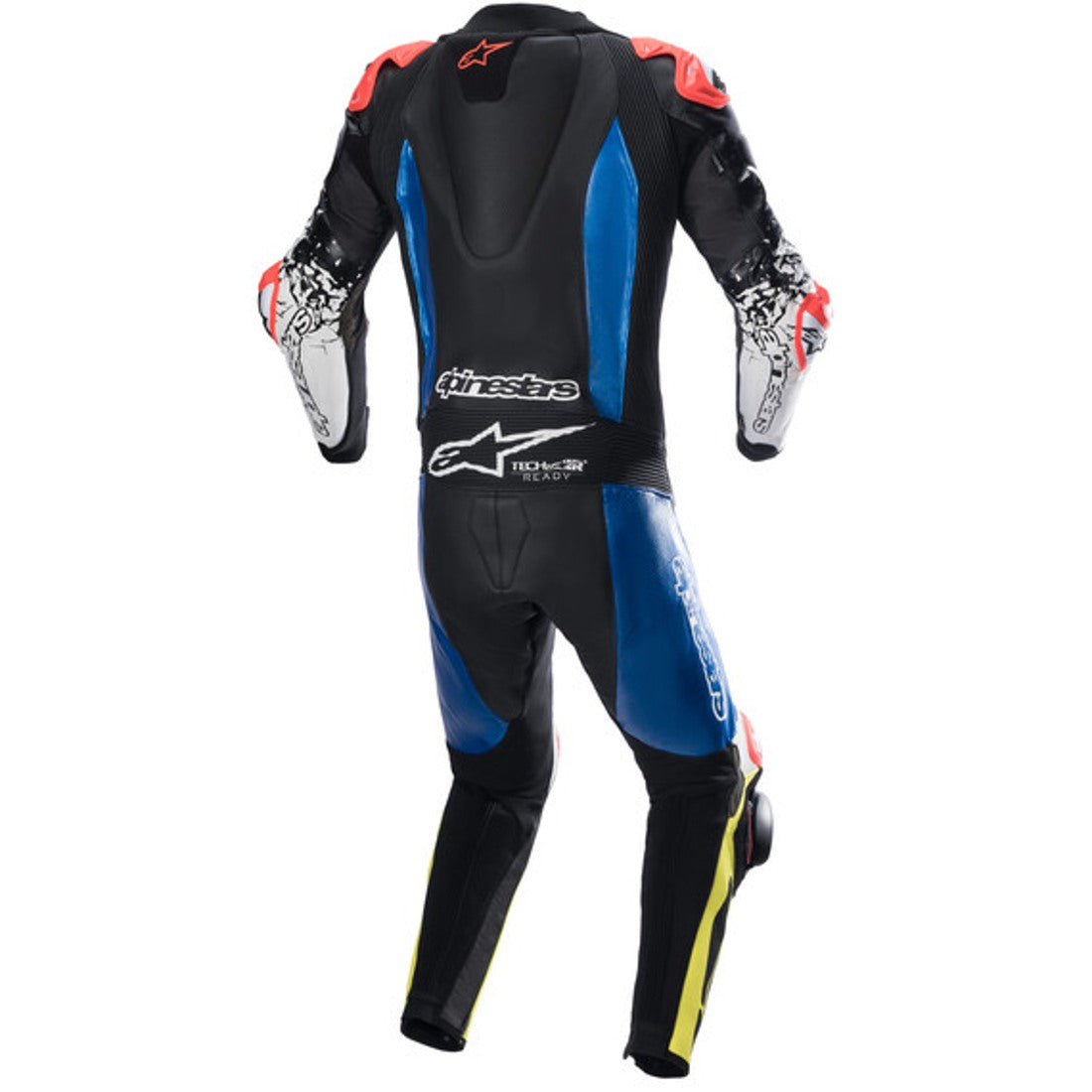TRAJE / MONO ALPINESTARS GP TECH V4 PROFESSIONAL BLACK / BLUE / YELLOW FLUO