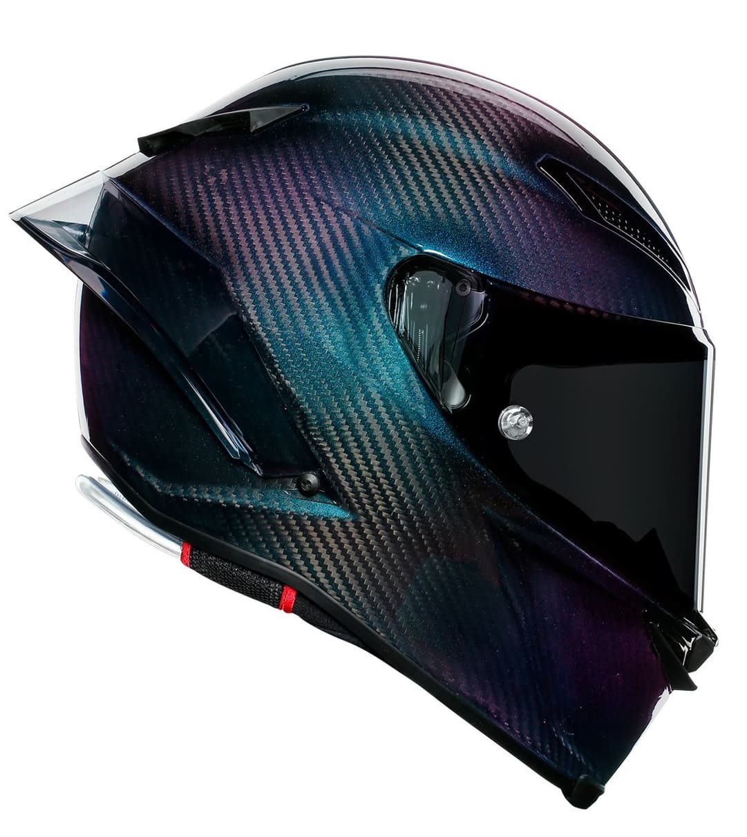 CASCO AGV PISTA GP RR E2206 IRIDIUM CARBON side view