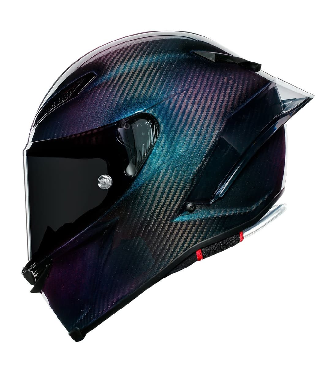 CASCO AGV PISTA GP RR E2206 IRIDIUM CARBON side view