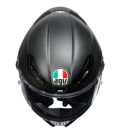 CASCO AGV PISTA GP RR E2206 MATT CARBON top view