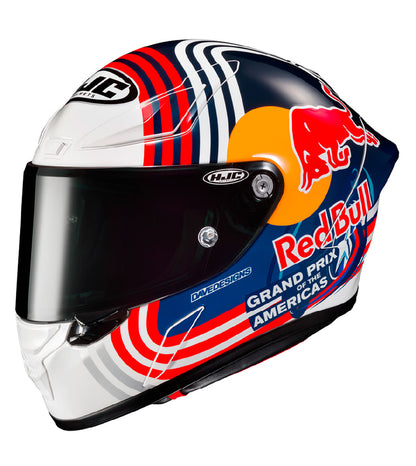 CASCO HJC RPHA 1 RED BULL AUSTIN GP MC21 side view