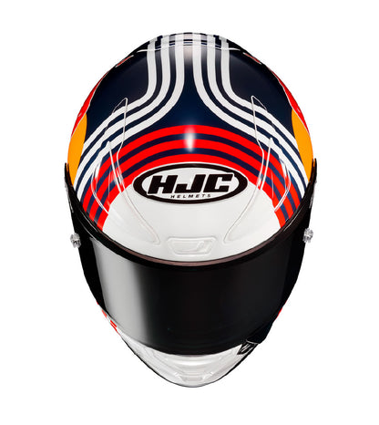 CASCO HJC RPHA 1 RED BULL AUSTIN GP MC21 top view