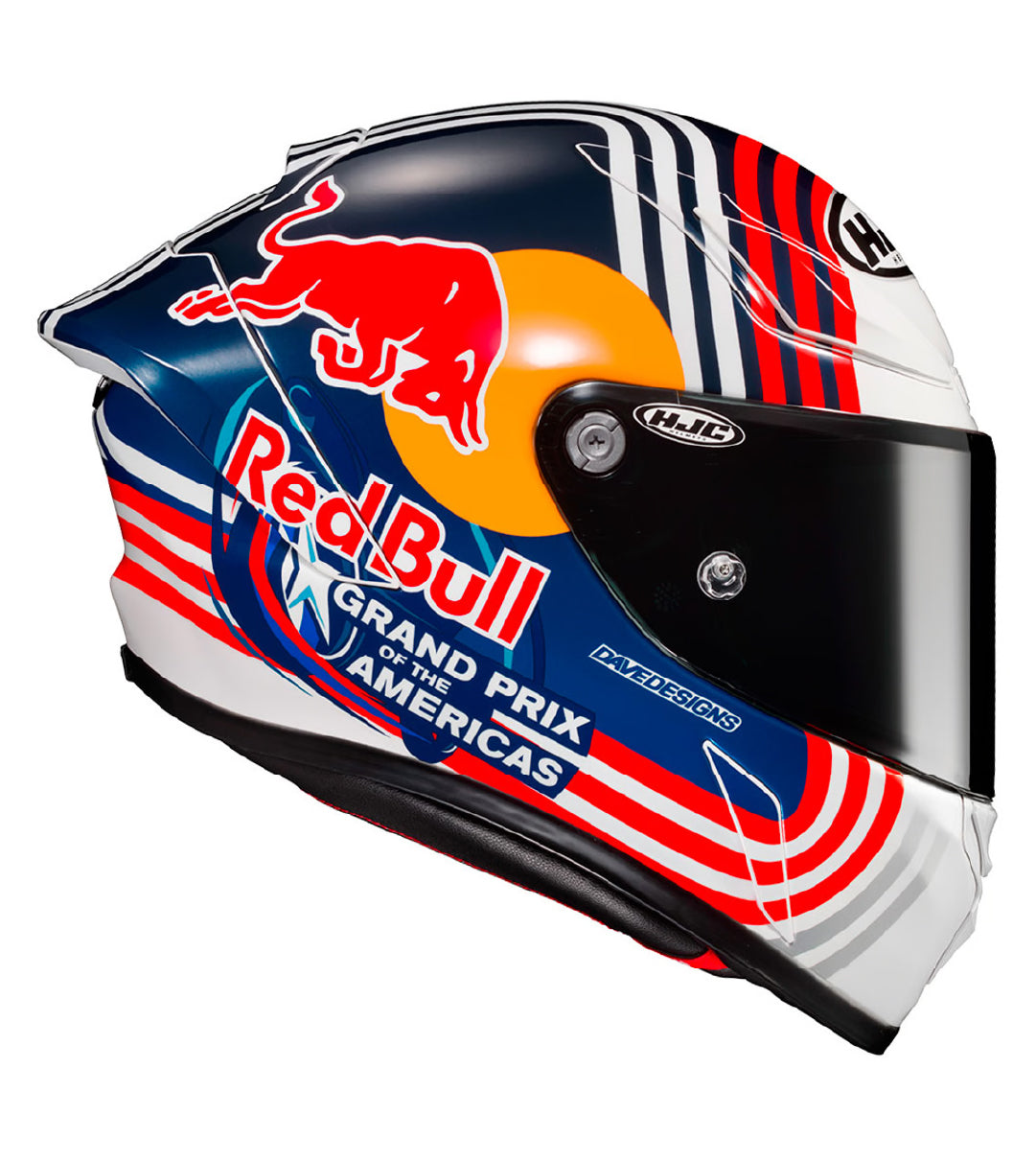 CASCO HJC RPHA 1 RED BULL AUSTIN GP MC21