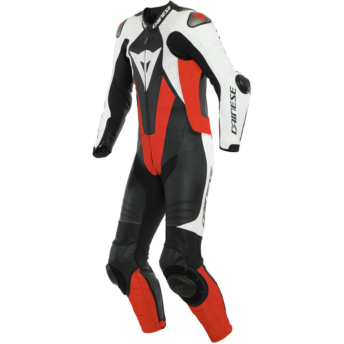 TRAJE / MONO DAINESE LAGUNA SECA 5 PROFESSIONAL ESTIVA BLACK / WHITE / FLUO-RED